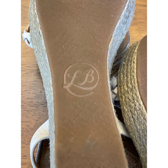 Lucky Brand Women's Espadrille Wedge Double Braided Strap Buckle Cream Size 6 - Picture 9 of 12